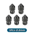 Ender 3 MK8 Düse aus gehärtetem Stahl 0,2 bis 1,0 mm – Farbe 5Pcs-0.8mm