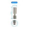 Ender 3 S1 Bi-Metall Heatbreak Hotend Wärmeblock Bimetall Hals – Farbe Titanium alloy