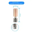Ender 3 S1 Bi-Metall Heatbreak Hotend Wärmeblock Bimetall Hals – Farbe Bimetal Throat