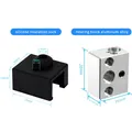 Ender 3 S1 Bi-Metall Heatbreak Hotend Wärmeblock Bimetall Hals – Farbe Block and Cover