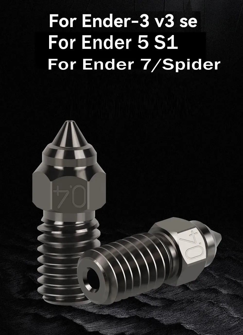 Ender 3 V3 SE Düse aus gehärtetem Stahl 0,2 bis 1,0 mm