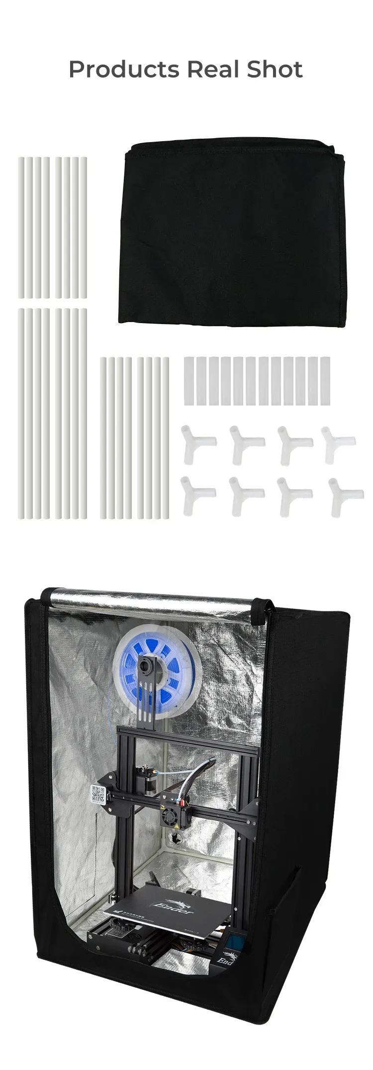 Ender 3D-Druckergehäuse 720x600x480mm
