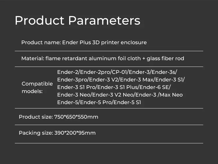 Ender Plus Gehäuse 750x650x550mm mit Lüfter