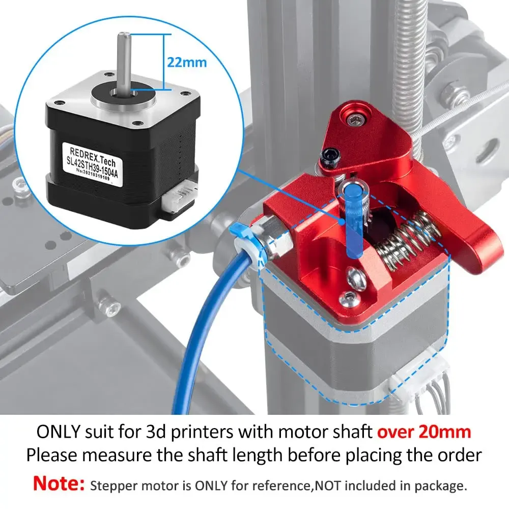 Extruder Dual Gears Upgrade für Ender 3 V2 CR10 Metall