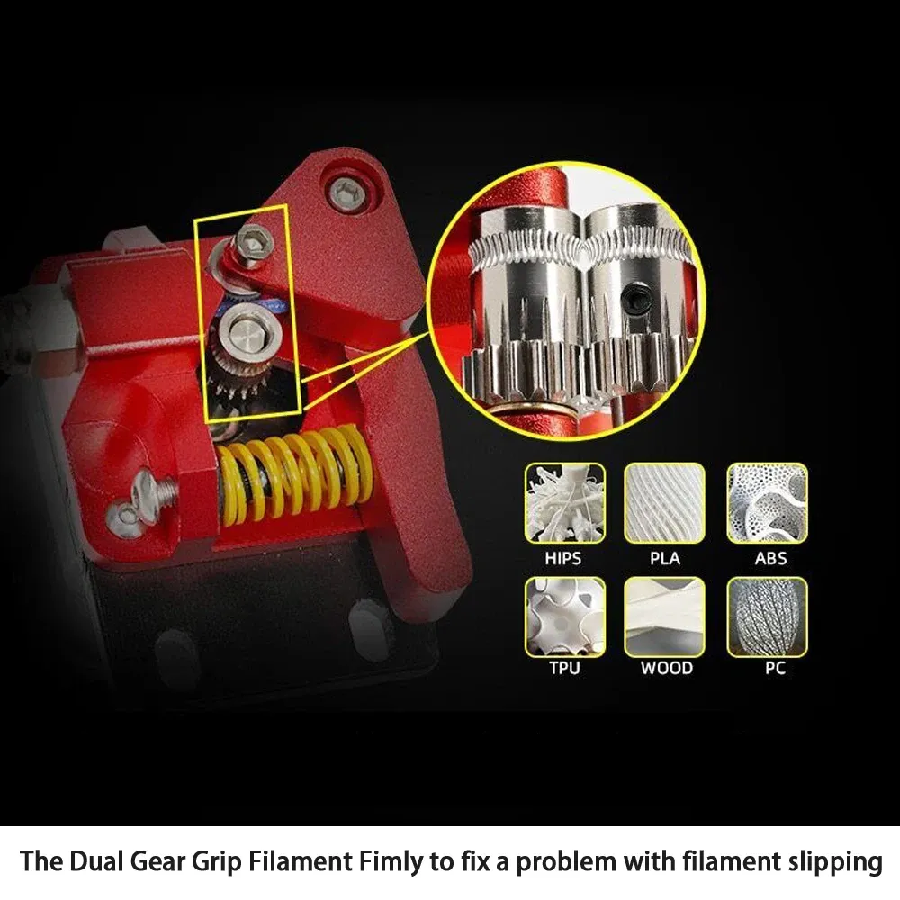 Extruder Dual Gears Upgrade für Ender 3 V2 CR10 Metall