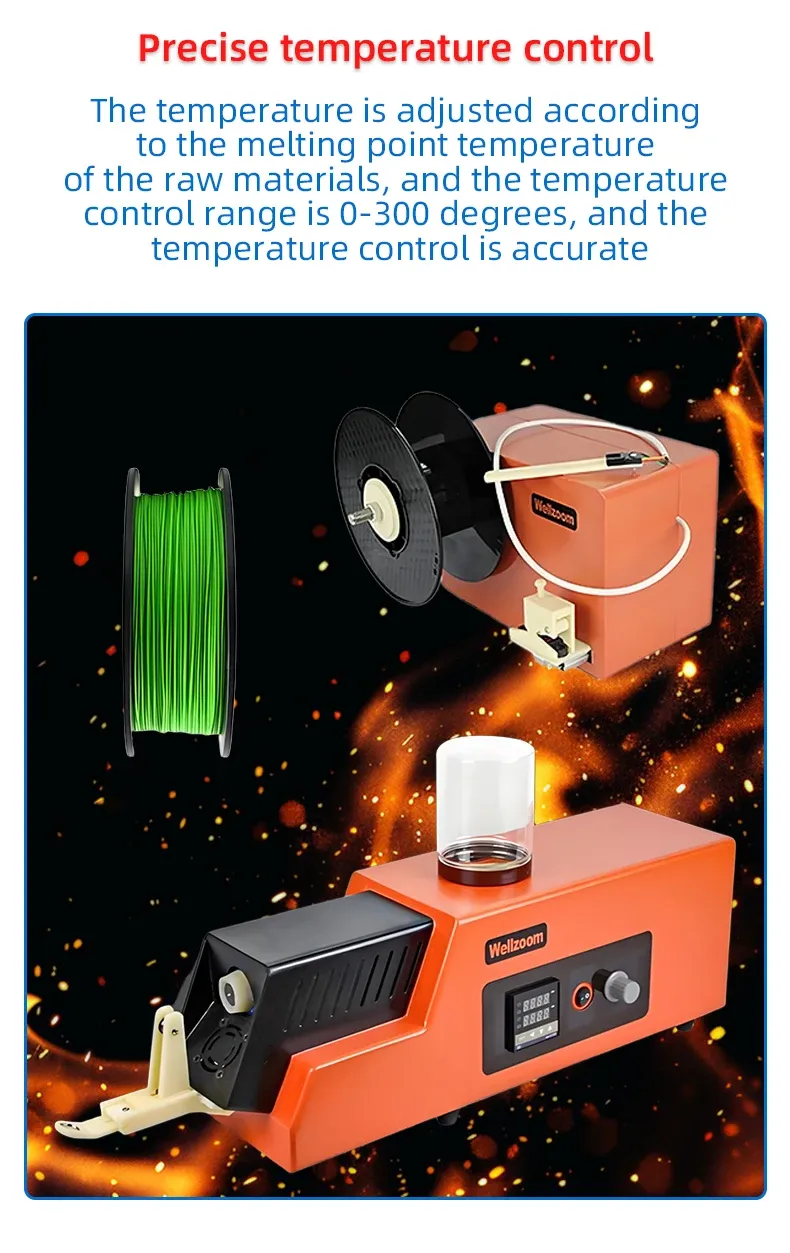 Extruder für 3D-Filament 1,75 bis 3 mm mit automatischer Durchmesserregelung