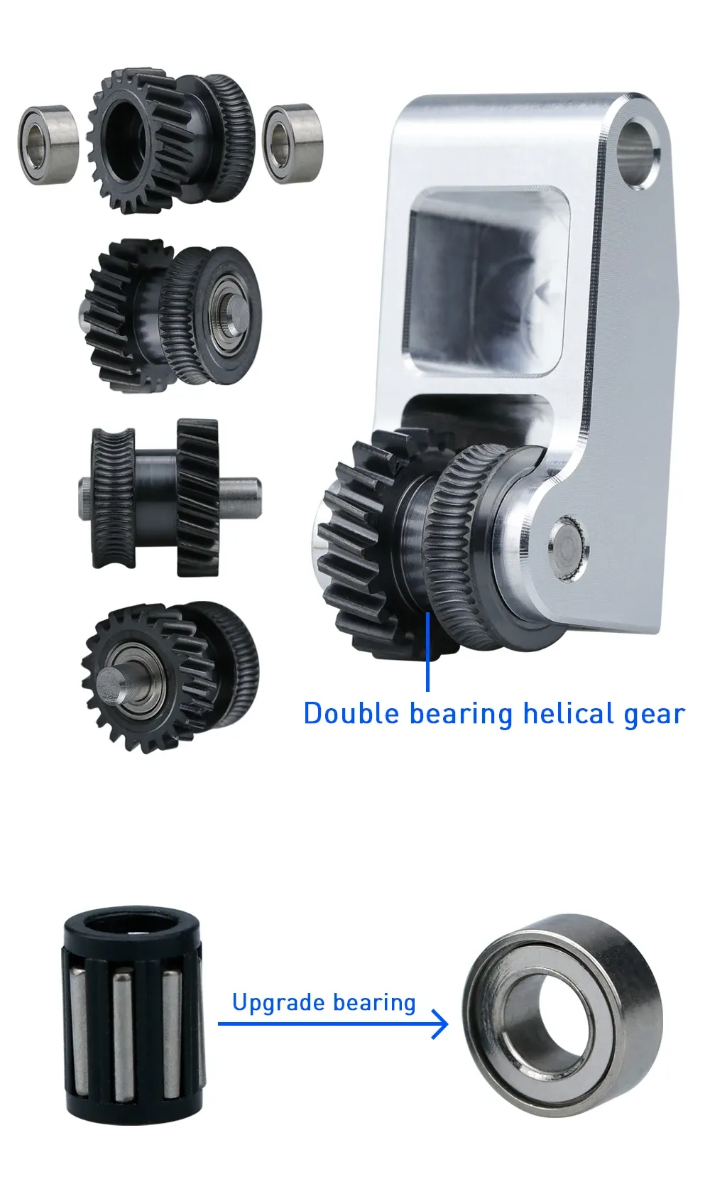 Extruder Gear Claw Gear Nano-beschichtet gehärteter Stahl für Bambu Lab P1 X1