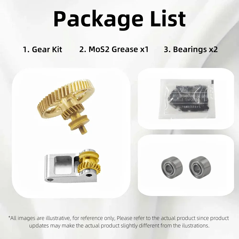 Extruder Gear Claw Gear Nano-beschichtet gehärteter Stahl für Bambu Lab P1 X1