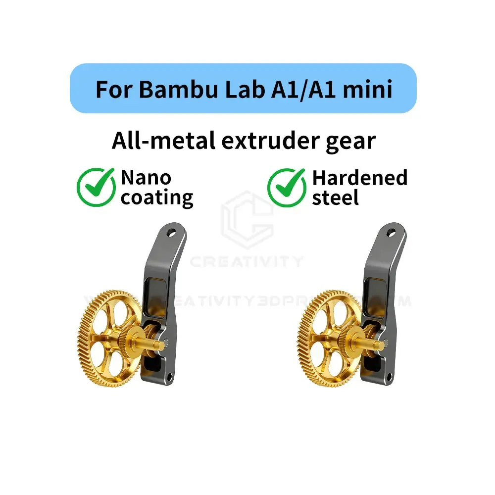 Extruder Getriebe Bambu Lab Nano beschichtet gehärteter Stahl