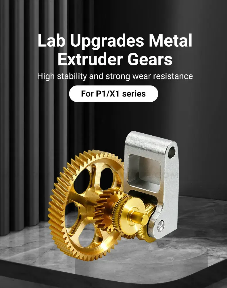Extruder Getriebe Bambu Lab Nano beschichtet gehärteter Stahl