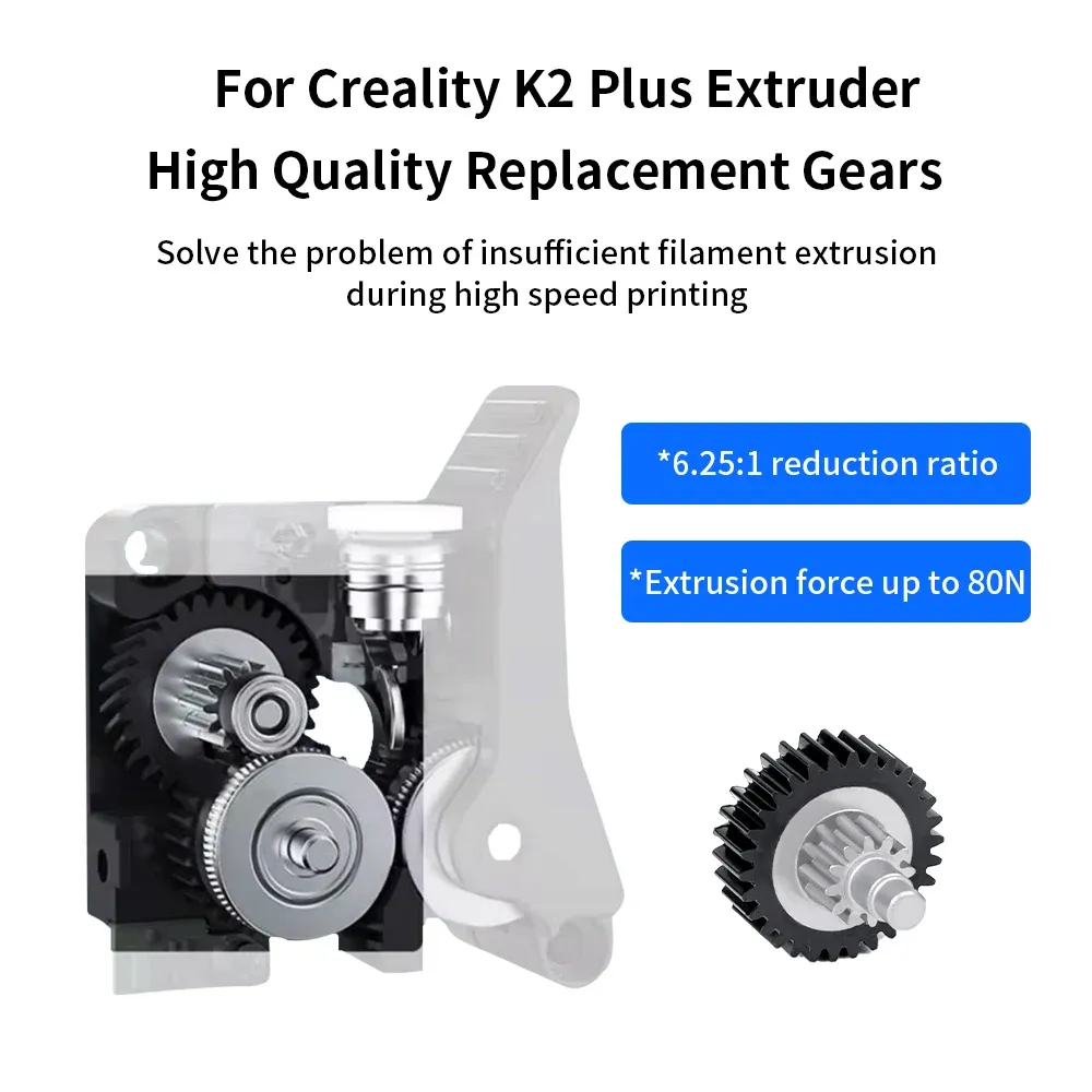 Extruder-Getriebe Ganzmetall für Creality K2 Plus DLC-Mantel