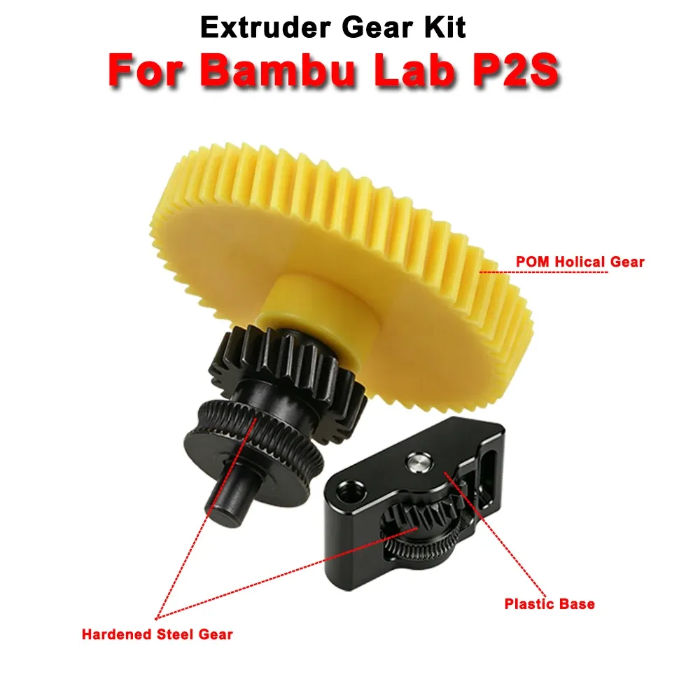 Extruder-Getriebesatz aus gehärtetem Stahl für Bambulab P2S