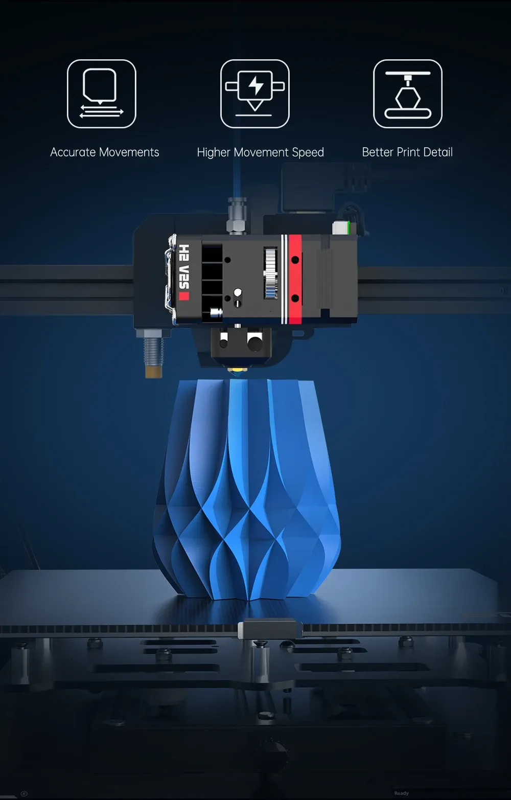 Extruder-Hotend BIQU H2 V2S Dual-Getriebe bis 270°C