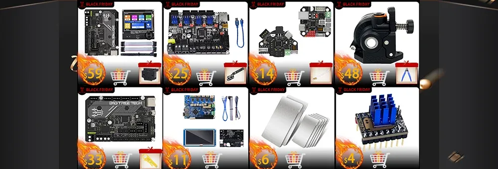 Extruder-Hotend BIQU H2 V2S Dual-Getriebe bis 270°C