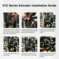 Extruder-Komponenten für Bambu Lab X1C P1P gehärtetes Stahlzahnrad – 6