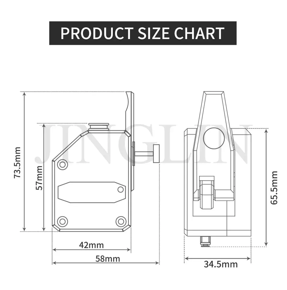 Extruder MK8 Dual Drive für TPU Filament Bowden Direct