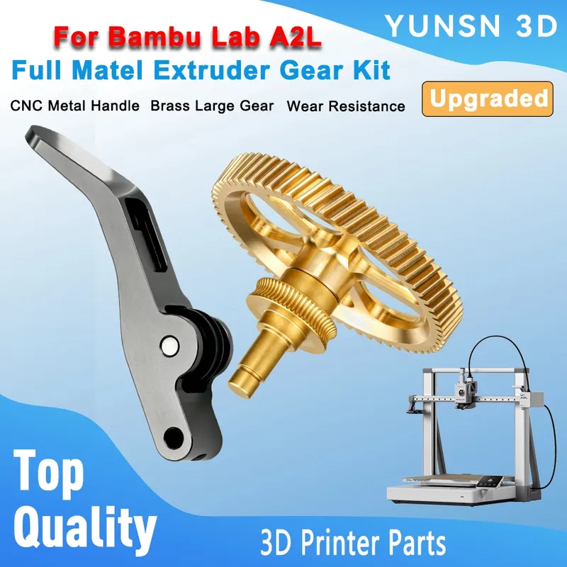 Extruder Zahnrad Bambu Lab A2L Metall Schrägverzahnung