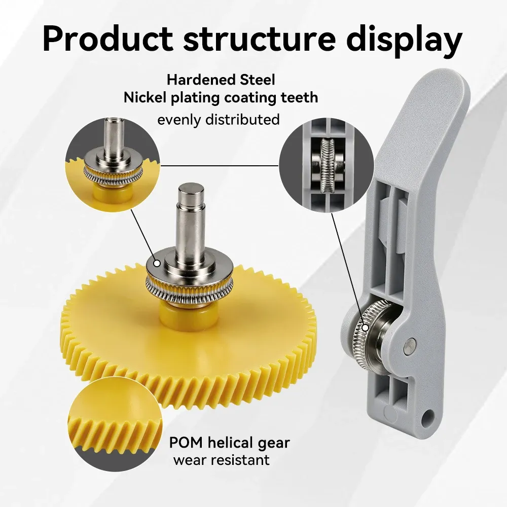 Extruder-Zahnrad-Upgrade aus Vollmetall für Bambu Lab A1 A1 Mini A2L