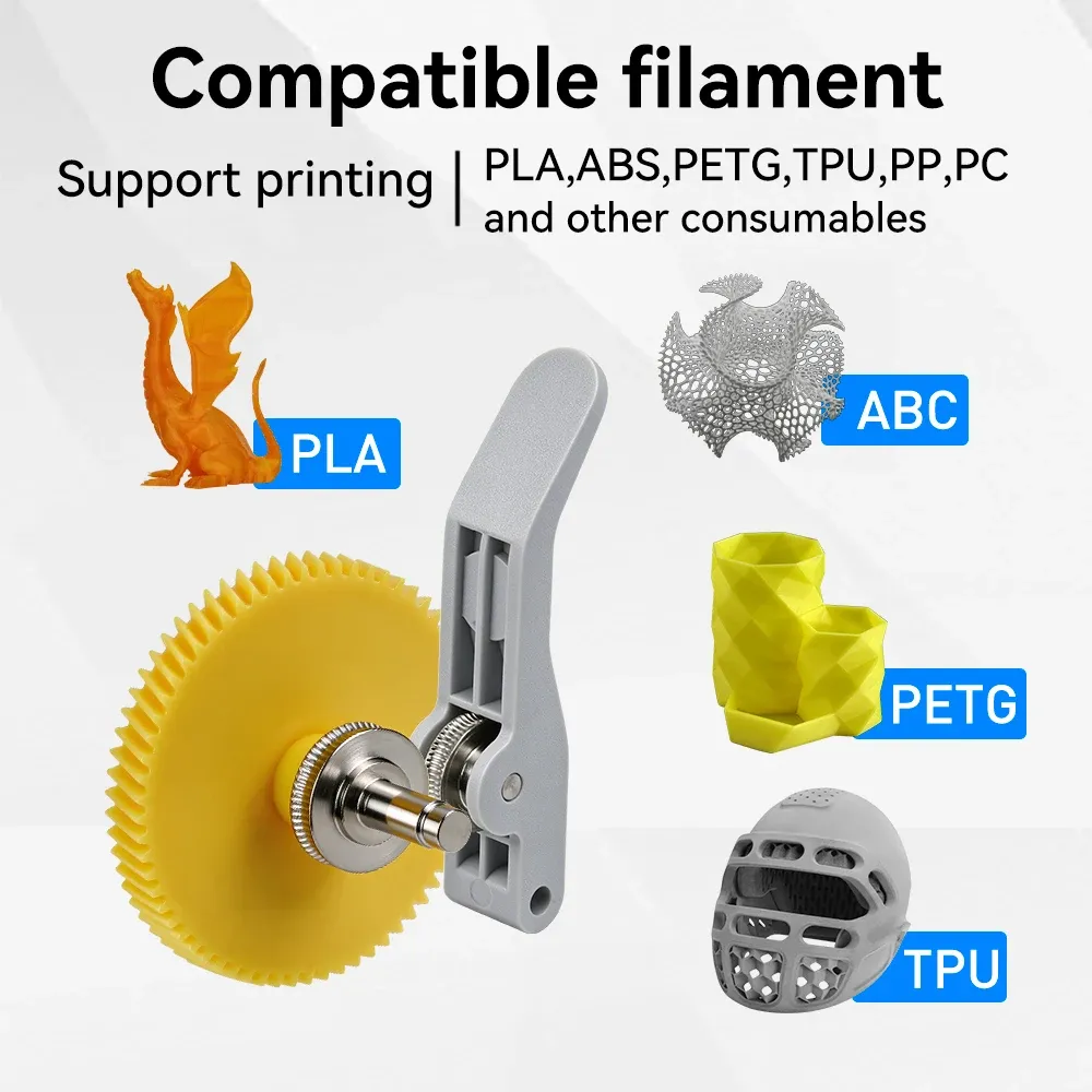 Extruder-Zahnrad-Upgrade aus Vollmetall für Bambu Lab A1 A1 Mini A2L