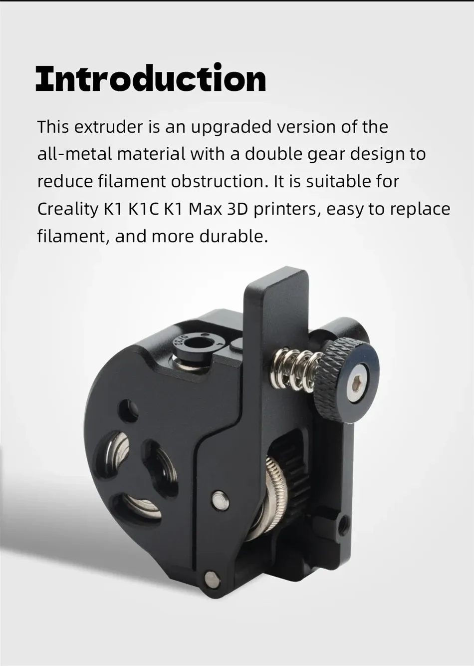 Extruder-Zahnradsatz K-Serie DLC-beschichtet für Creality K1
