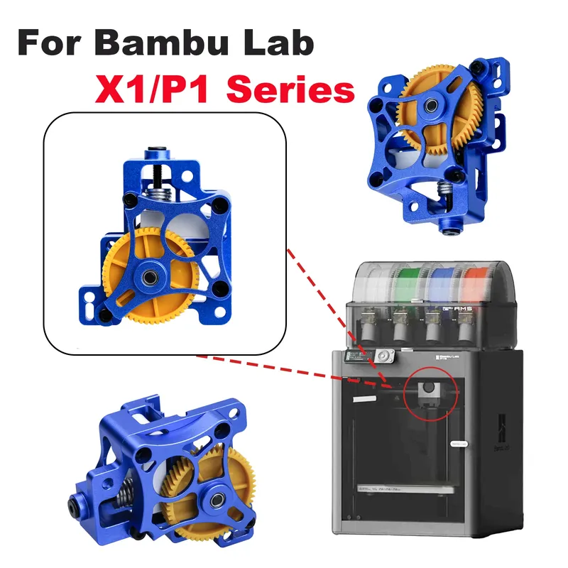 Extrudereinheit CNC Metall für Bambu Lab P1/X1 Serie