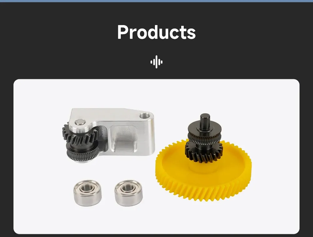 Extrudergetriebe aus gehärtetem Stahl für Bambu Lab p1p x1 x1c