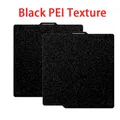 Federstahl Platte für Bambu Lab doppelseitig glatt strukturiert – Farbe Black PEI-PEI