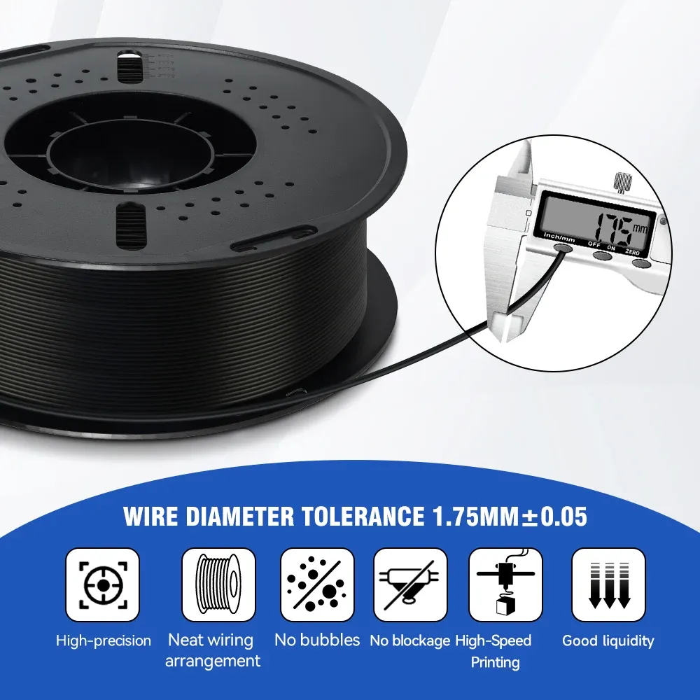 Filament ABS 5kg hohe Festigkeit Zähigkeit Schwarz Weiß