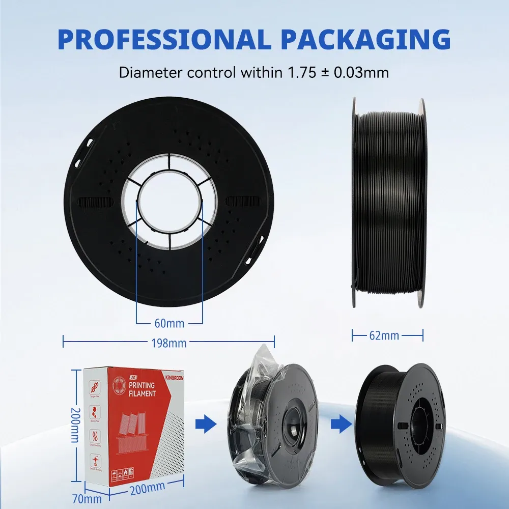Filament ABS 5kg hohe Festigkeit Zähigkeit Schwarz Weiß