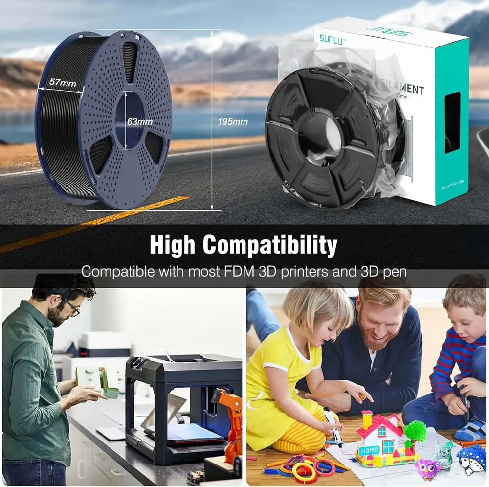 Filament ASA 1 kg UV/Regen/hitzebeständig für mechanische Teile