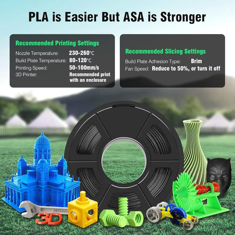 Filament ASA 5 kg UV-beständig wetterfest verzugsfrei