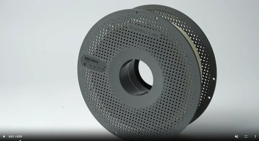 Filament ASA Aero für Bambu Lab 3D-Drucker