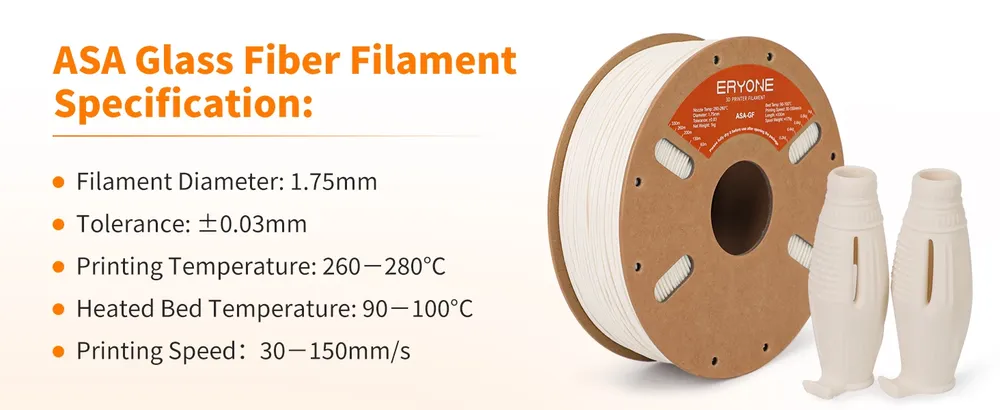 Filament ASA Faserverstärkt 3 kg hohe Steifigkeit