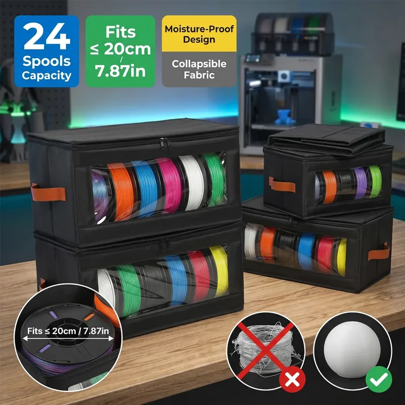 Filament-Aufbewahrungsbox für 24 Spulen 4 Stück