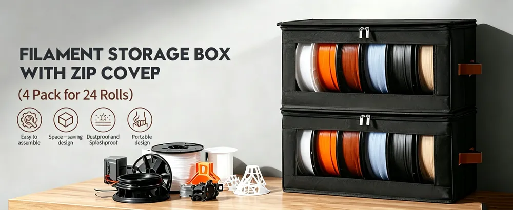 Filament-Aufbewahrungsbox für 24 Spulen 4 Stück