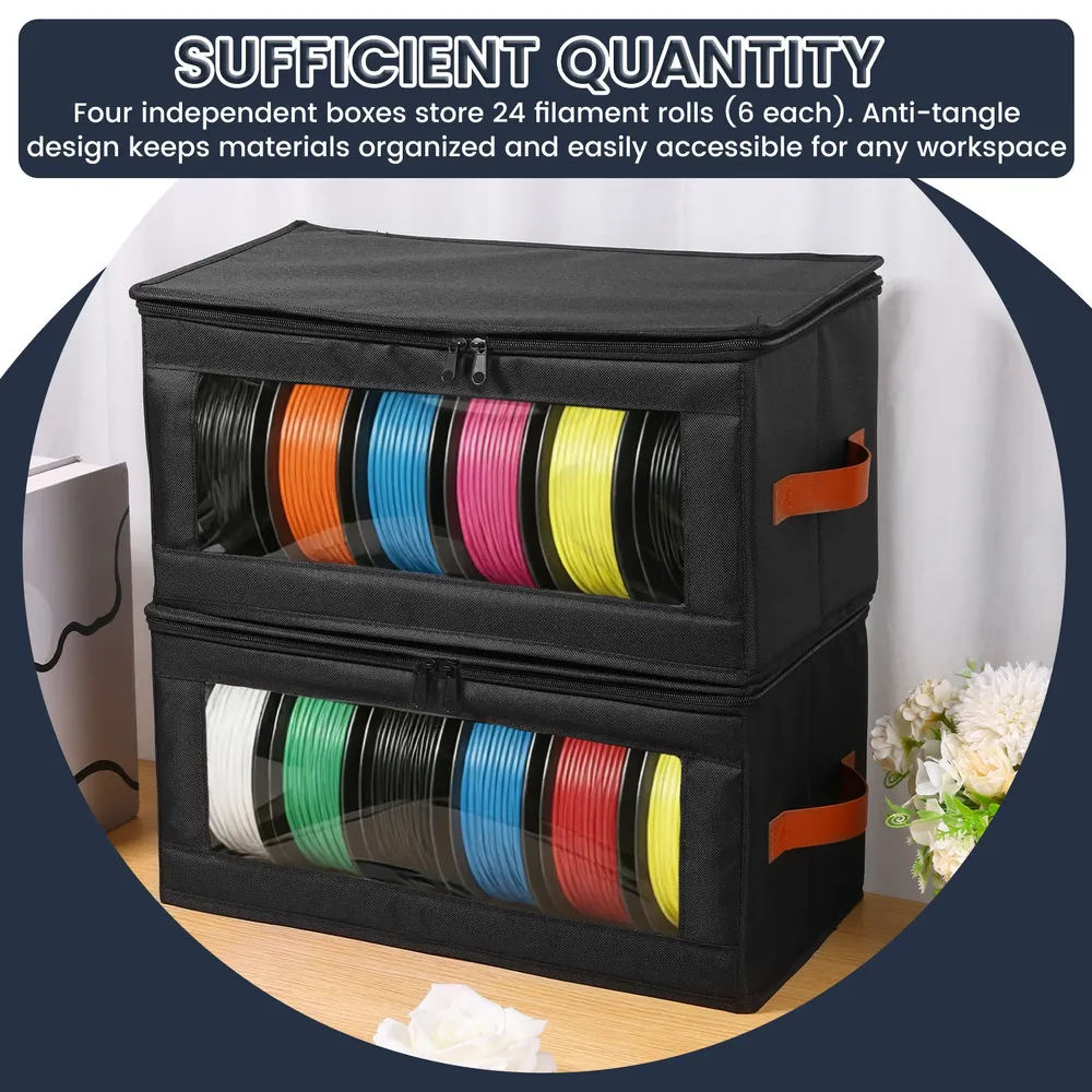 Filament-Aufbewahrungsbox für 24 Spulen 4 Stück