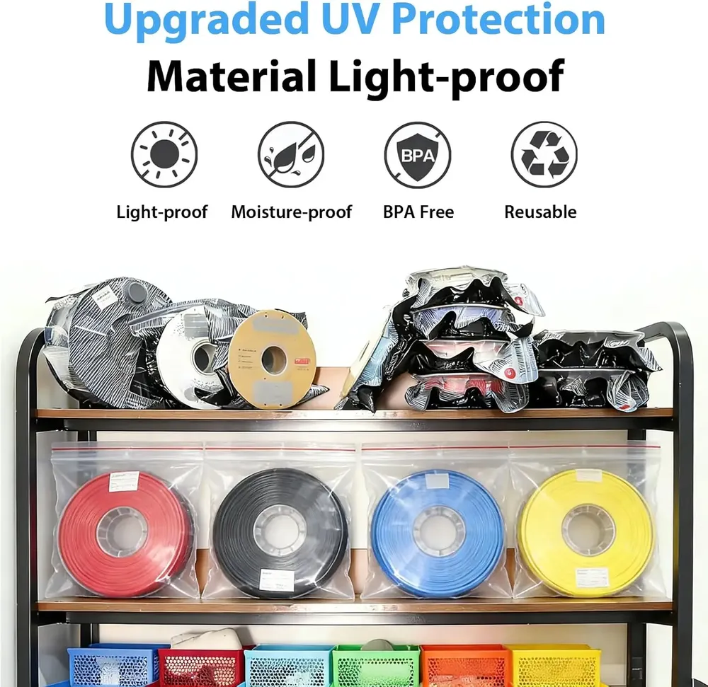 Filament-Aufbewahrungstasche mit Pumpe und Trockenmittel