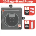Filament-Aufbewahrungstasche Vakuum 5 bis 30 Stück – Farbe 20 Bags-Manual Pump