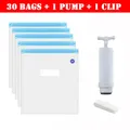 Filament-Aufbewahrungstasche Vakuum 5 bis 30 Stück – Farbe 30 bags 1 hand pump