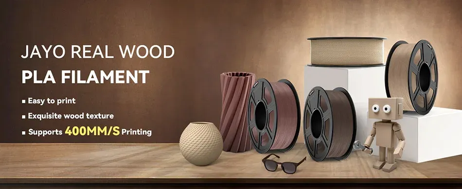 Filament Holz PLA 1,1kg 15% Holzfaser Hochgeschwindigkeit