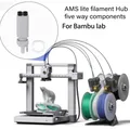 Filament Hub für Bambu Lab AMS Lite Fünf-Wege-Komponenten – 6