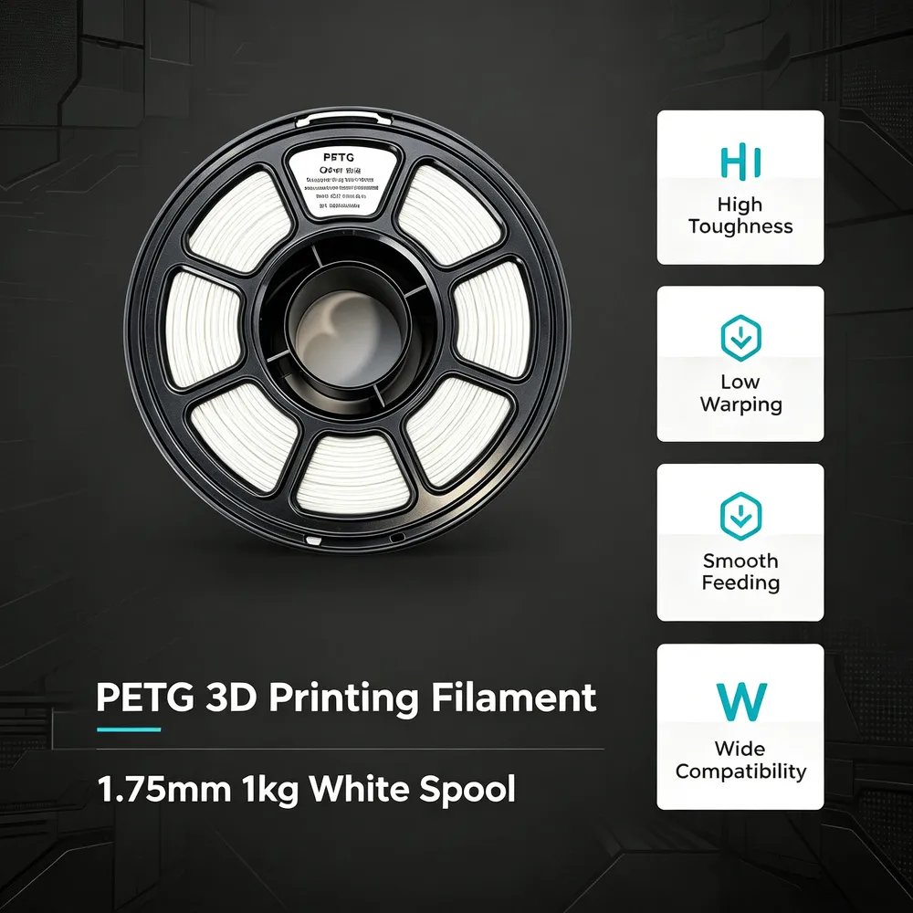 Filament PETG 1kg +/-0,03mm hohe Zähigkeit Schlagfestigkeit