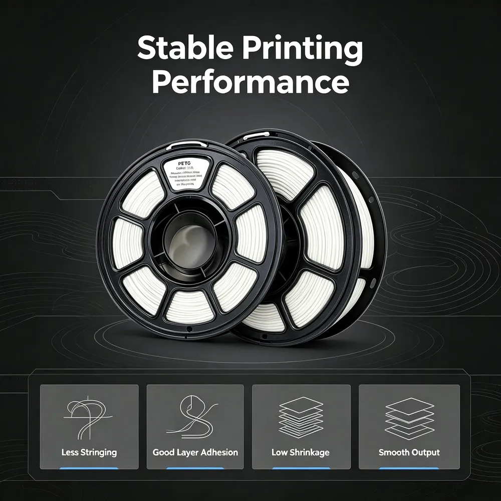 Filament PETG 1kg +/-0,03mm hohe Zähigkeit Schlagfestigkeit