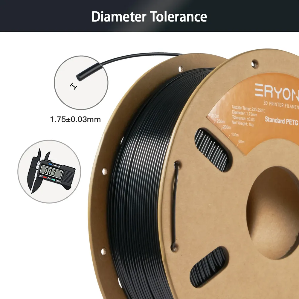 Filament PETG 1kg Standardqualität +/-0,03mm Toleranz