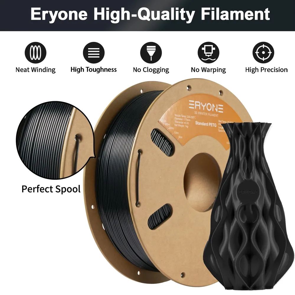 Filament PETG 1kg Standardqualität +/-0,03mm Toleranz