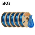 Filament PETG 1kg Standardqualität +/-0,03mm Toleranz – Color Trans Blue-5kg