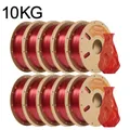 Filament PETG 1kg Standardqualität +/-0,03mm Toleranz – Color Trans Red-10kg