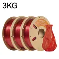 Filament PETG 1kg Standardqualität +/-0,03mm Toleranz – Color Trans Red-3kg