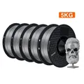 Filament PLA 5kg oder 10kg Mischfarben lokaler Versand – Farbe 5kg Sliver PLA