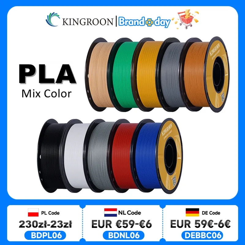 Filament PLA 5kg oder 10kg Mischfarben lokaler Versand